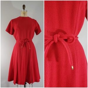 Vintage Alison Ayres Red Dress